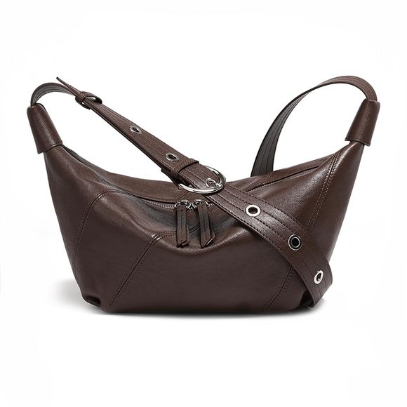 Hobo Bags Soft Crossbody Shoulder Purses Slouchy Genuine Leather V :] - Picture 1 of 6